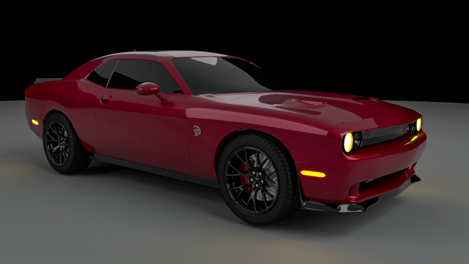 ArtStation - Dodge Challenger SRT Hellcat 2015