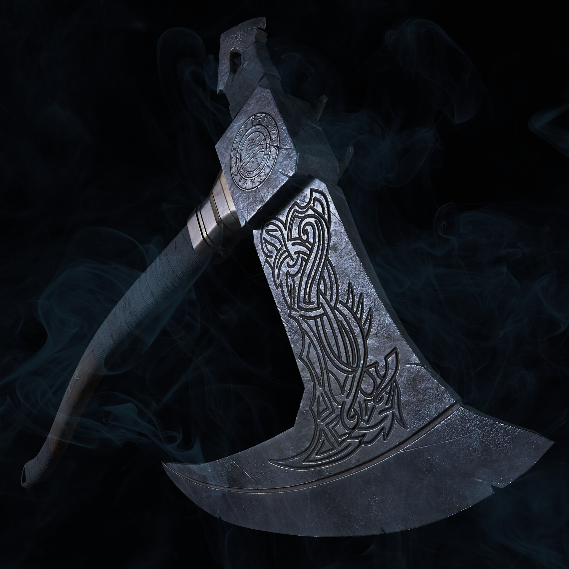 ArtStation - Runic Nordic Axe