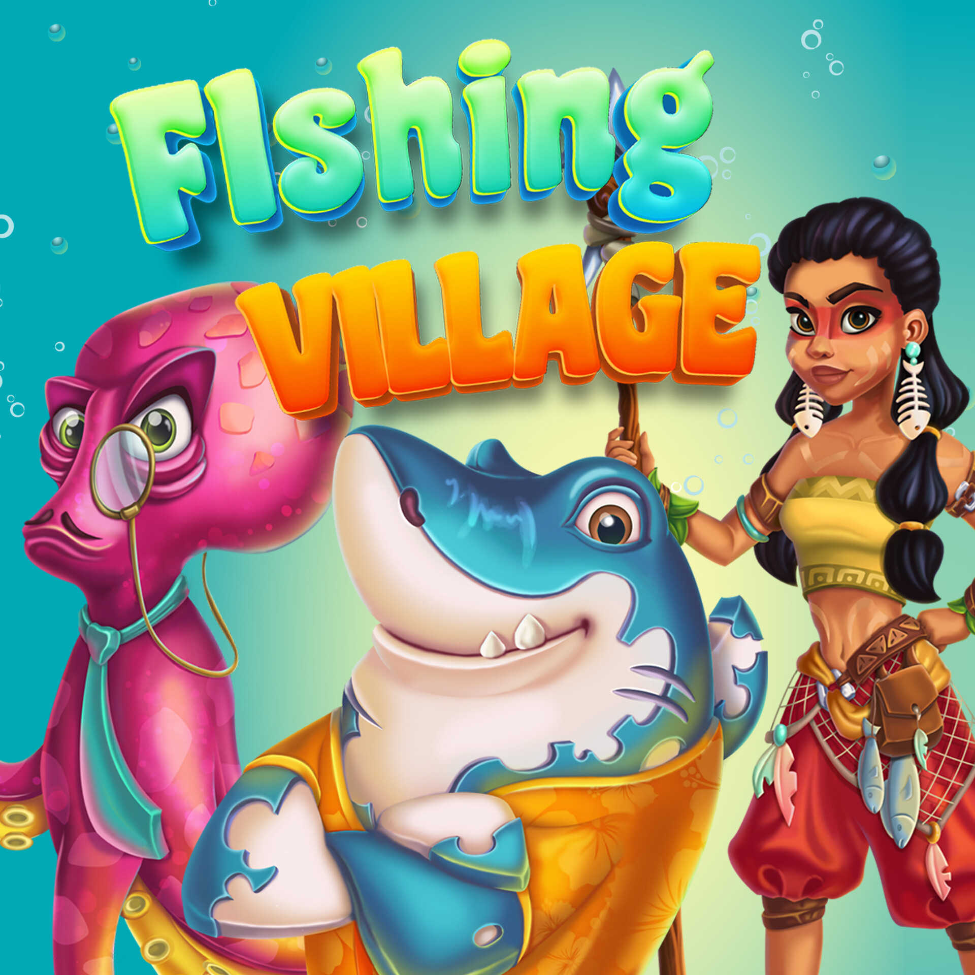 ArtStation Characters for game Fishing Village