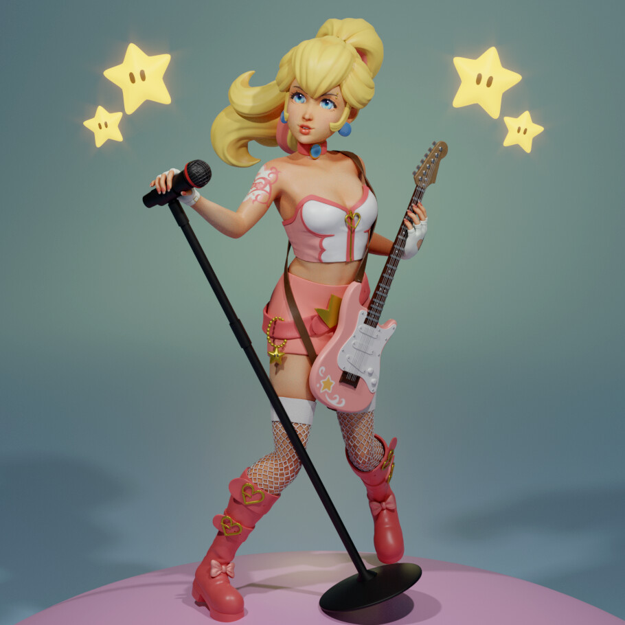 Princess Peach - Free Daz 3D Models