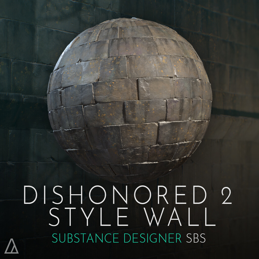 Substance 3D Designer | Dishonored 2 Style Wall SBS