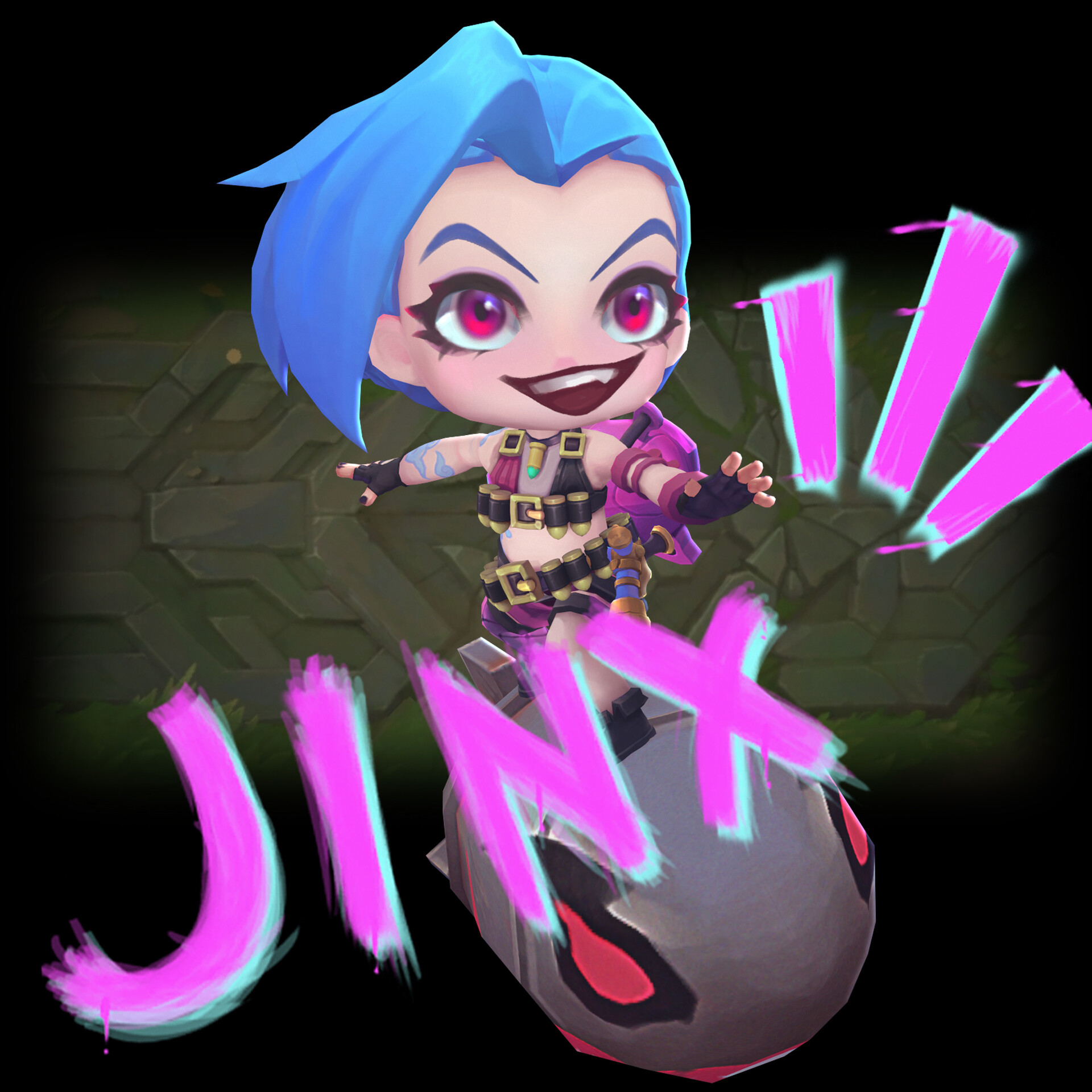 ArtStation - TFT chibi Jinx