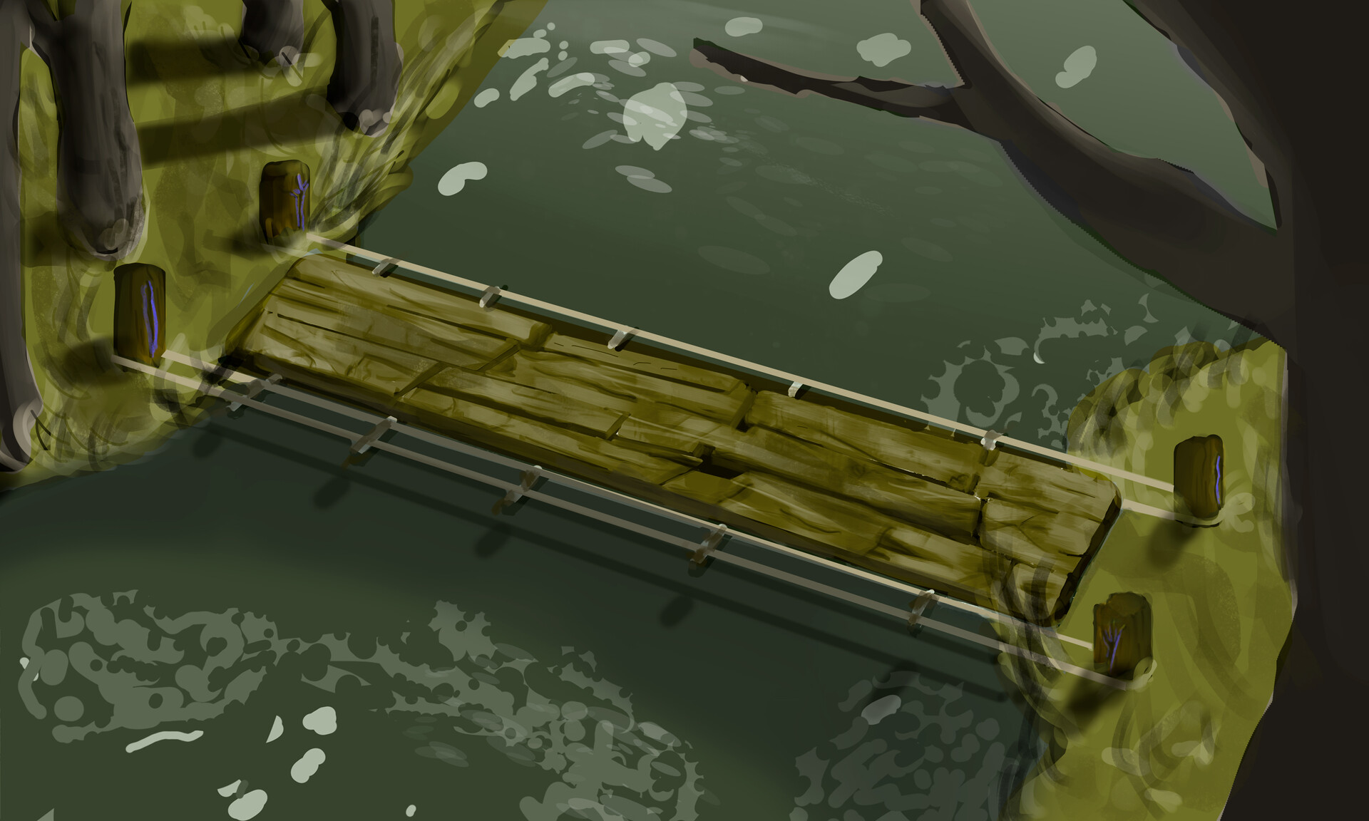 ArtStation Swamp bridge