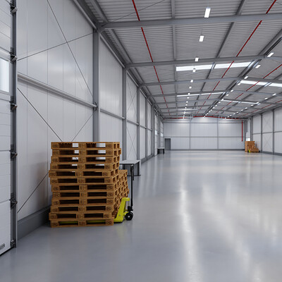 Marketplace - Industrial Warehouse Interior 14 - 3D / HDRI