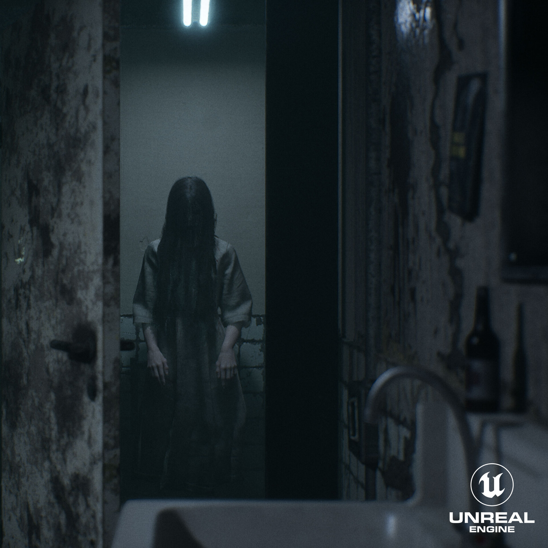 Artstation - Haunted Bathroom Unreal Engine 5 Lumen