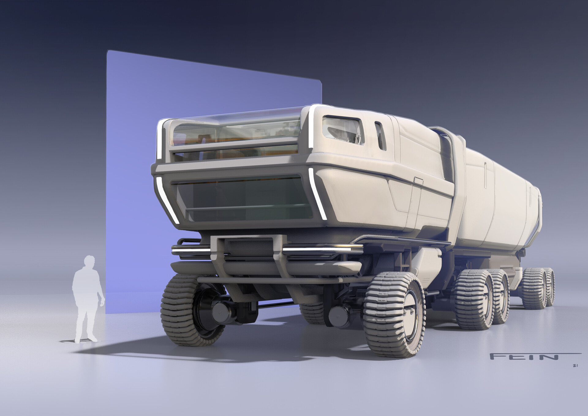 ArtStation - Sci-fi cargo truck