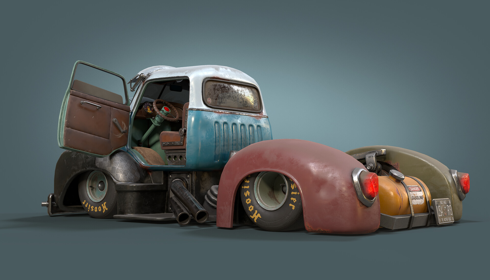 Artstation - Gmc Cartoon Car