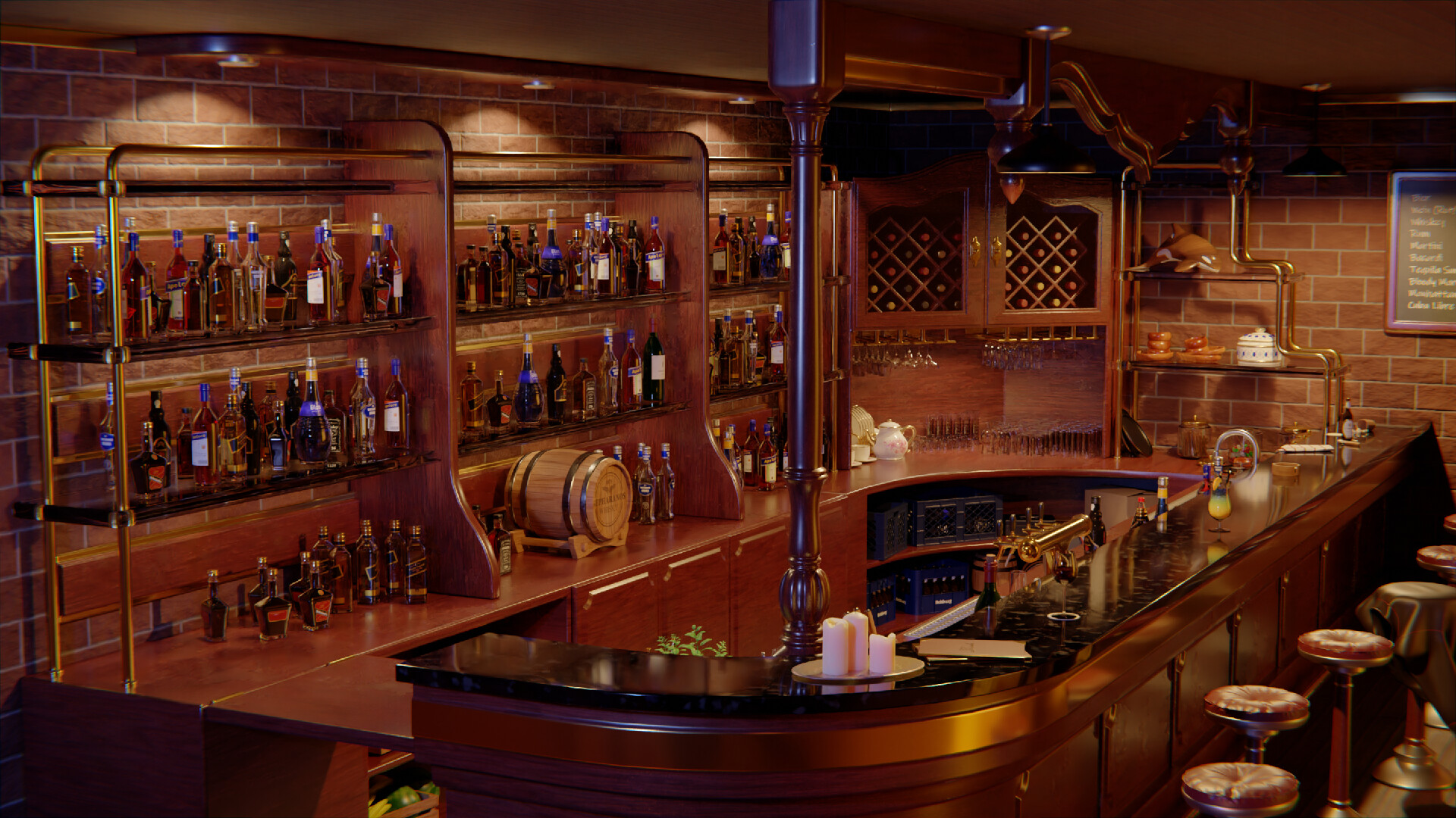 ArtStation Vintage Bar