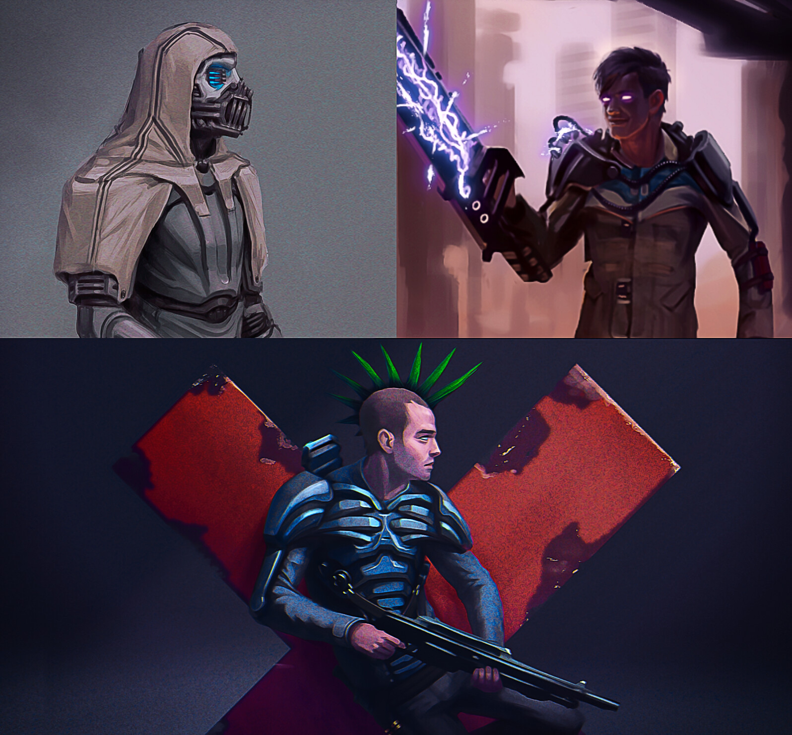 ArtStation "Electro", "X", "Fanatic".