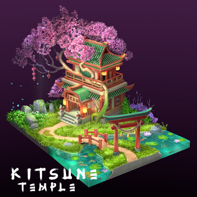 ArtStation - Kitsune Temple