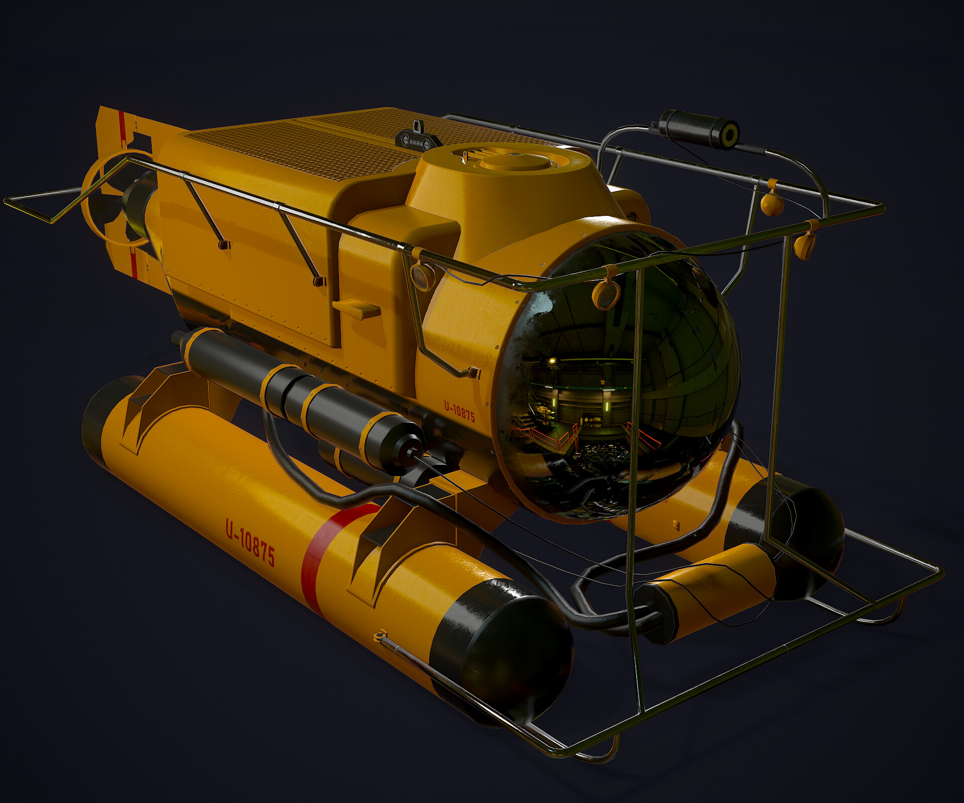 ArtStation Yellow Submarine game ready