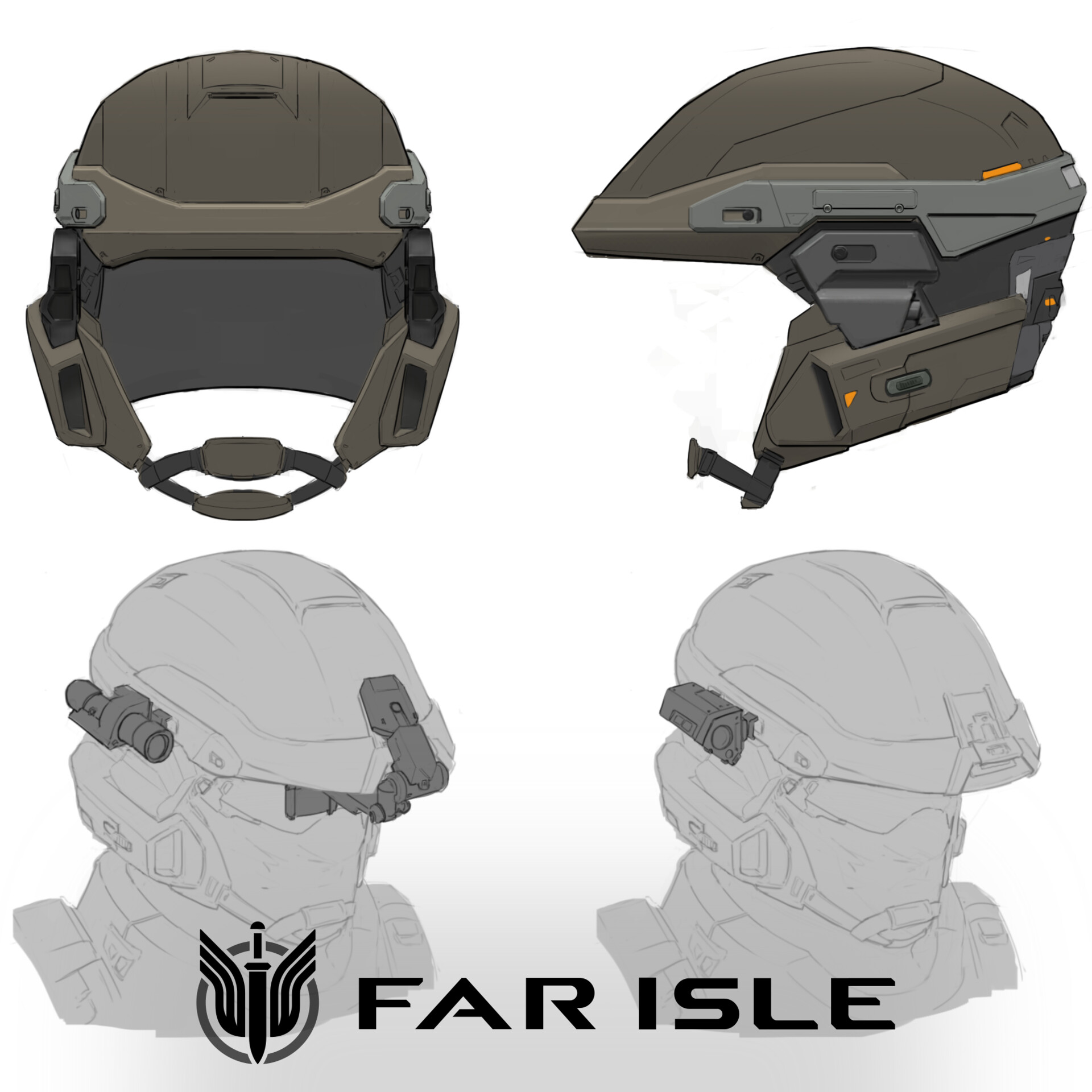 ArtStation - Far Isle - UNSC Helmet