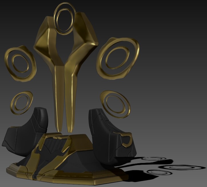 Andres Golzio - Orokin Ayatan Kitha Sculpture - Warframe - WIP