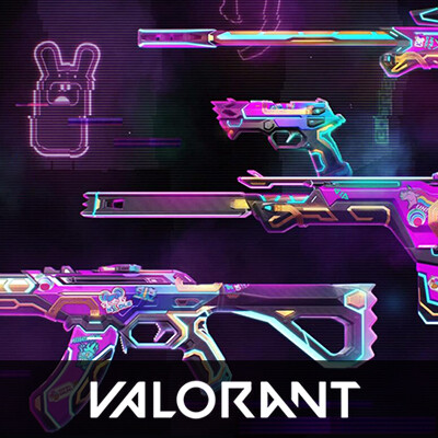 ArtStation - VALORANT- 'Glitchpop 2.0' Weapon Skins