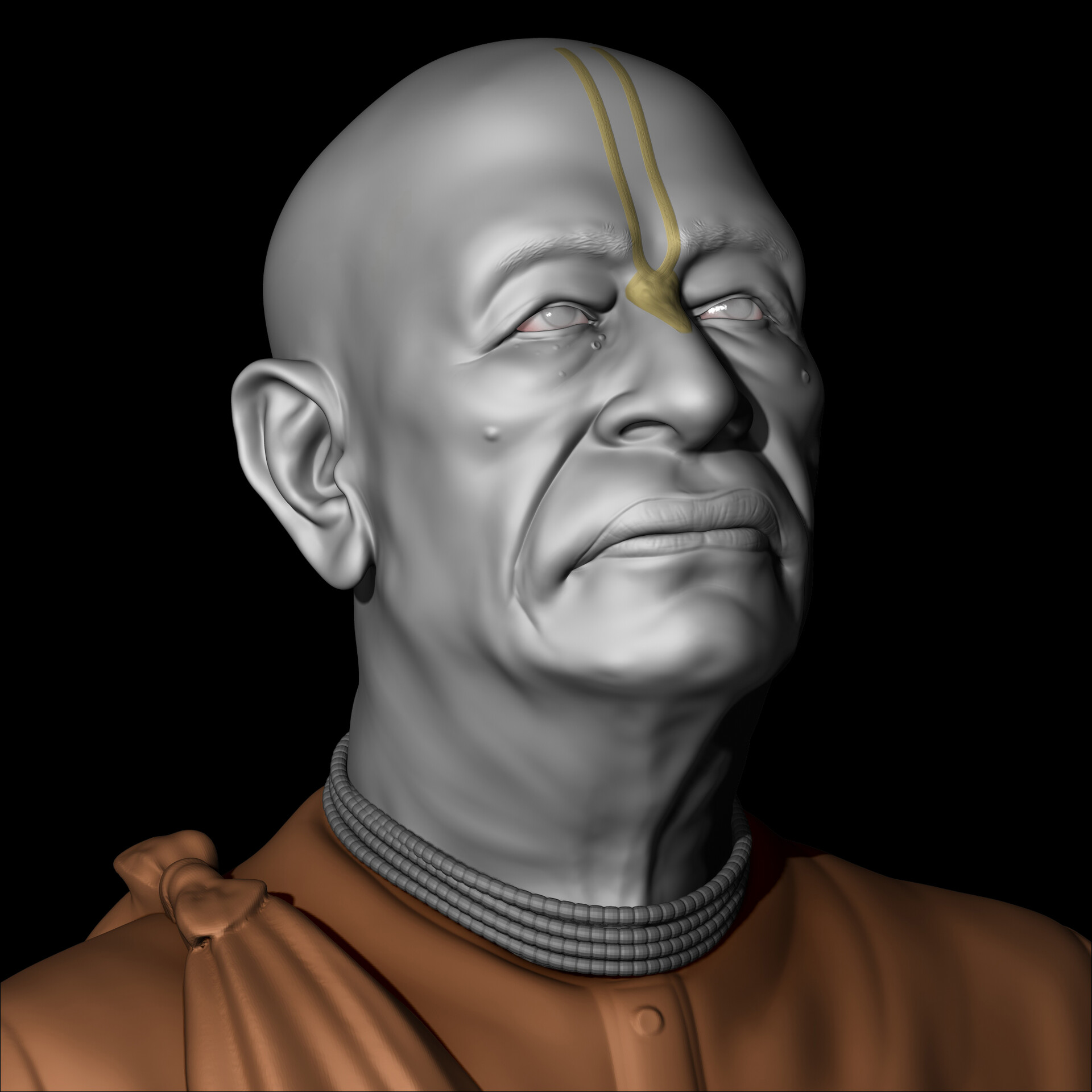 ArtStation - Swami Prabhupada Portrait