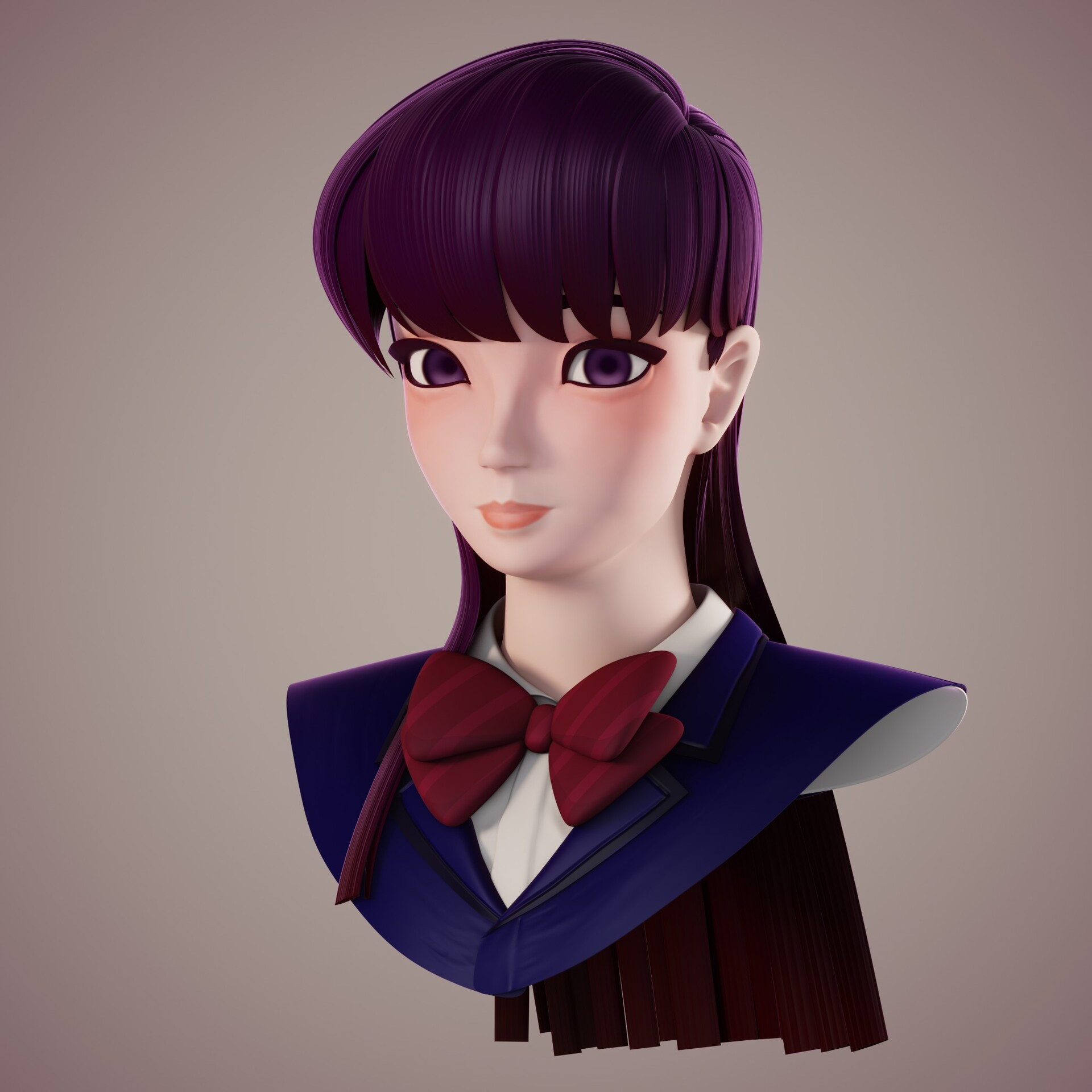 ArtStation - Komi Shouko (Komi-san wa Komyushou Desu)