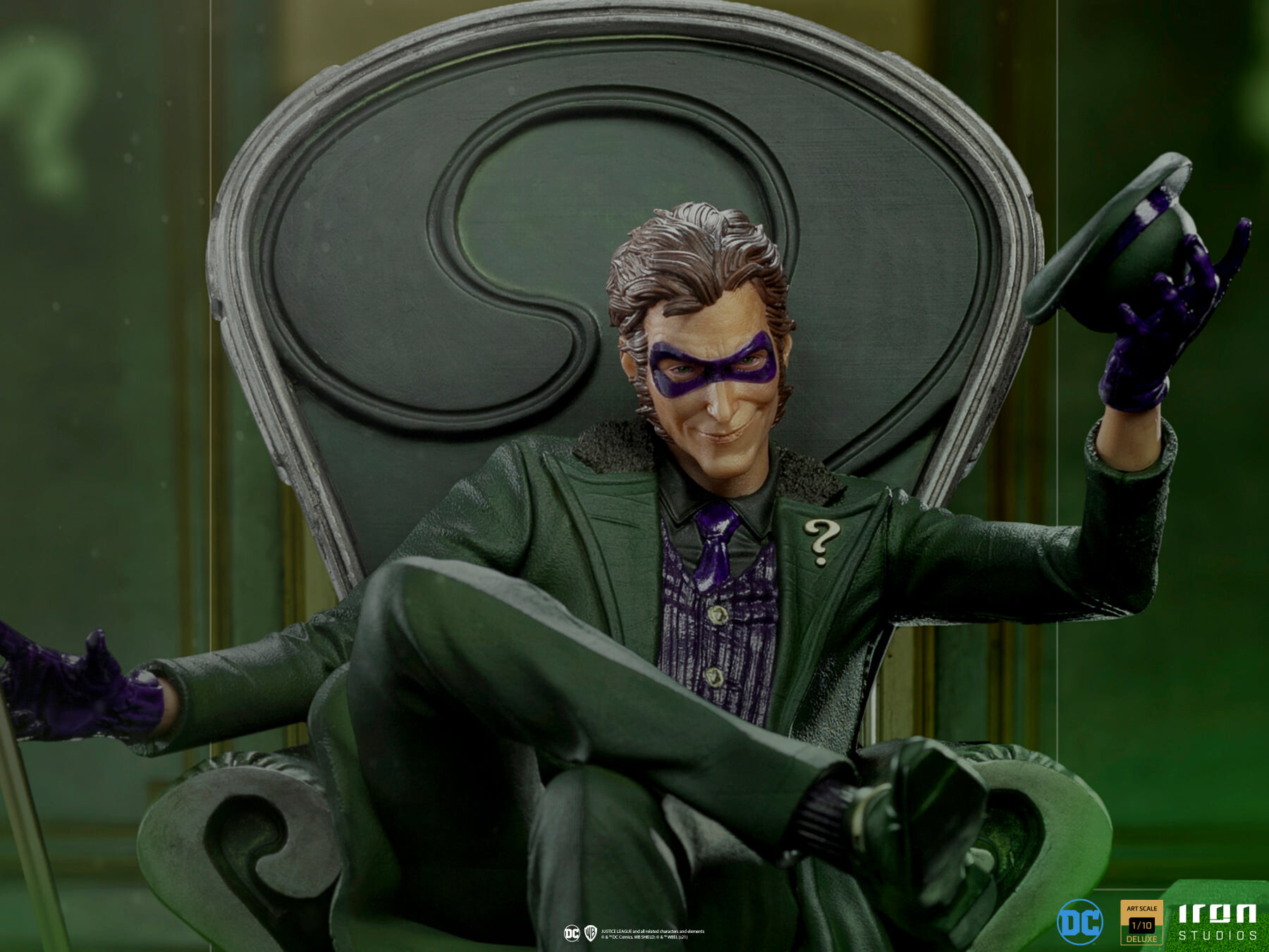 <b>Riddler</b> 1/10 - DC Comics - Iron Studios, Vitor Oliveira.