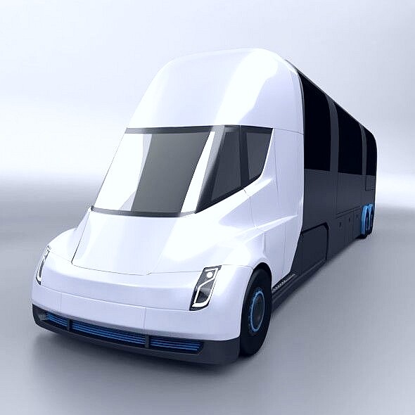 ArtStation - Tesla semi truck RV design