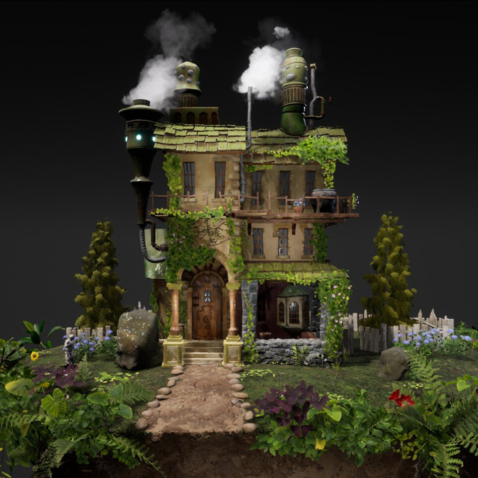 ArtStation Steam House Island
