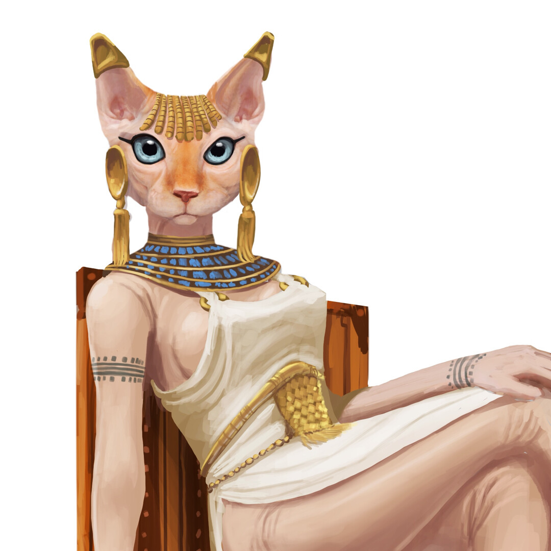 ArtStation Cleopatra the Sphinx Cat