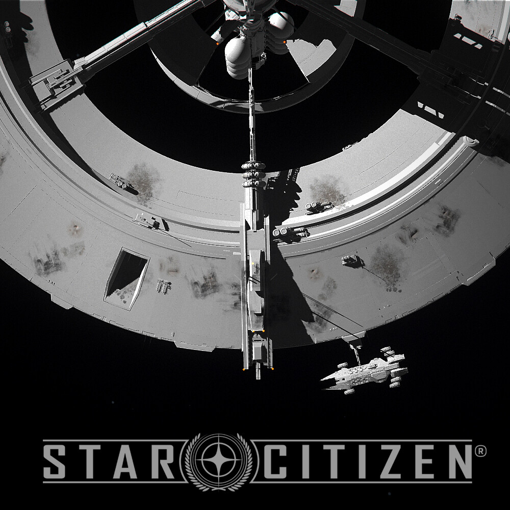 ArtStation Star CItizen Station Docking Breakdown