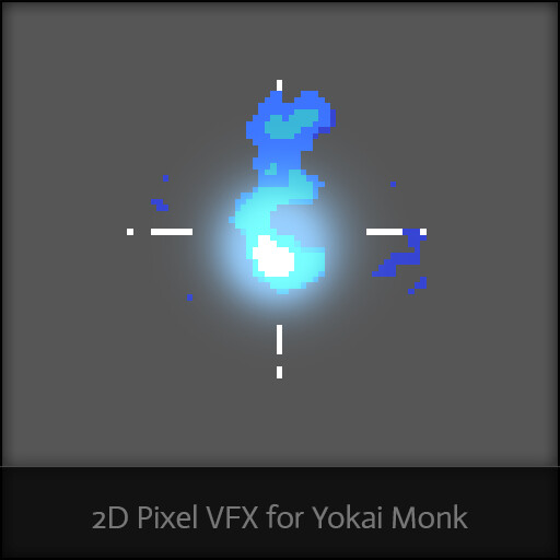 ArtStation - 2D Pixel VFX for Yokai Monk