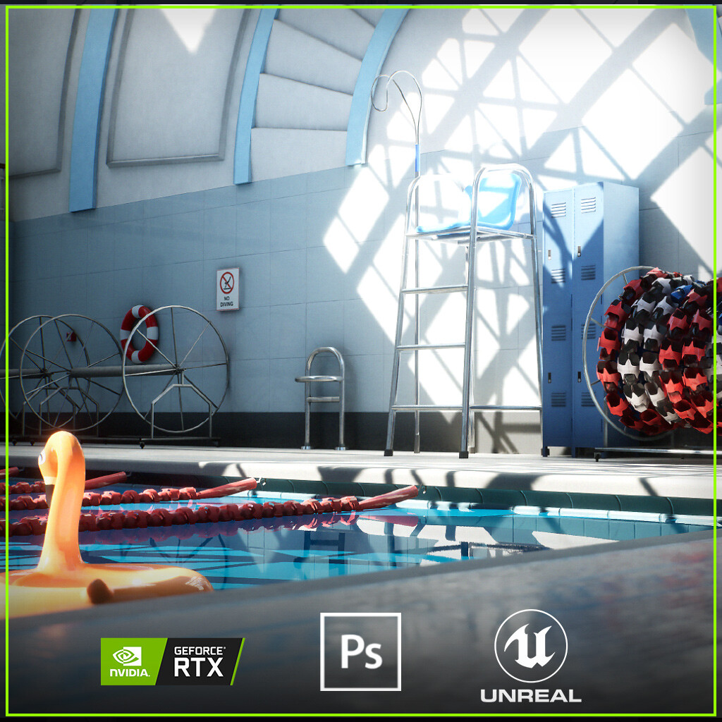 Artstation Swimming Pool Relighting