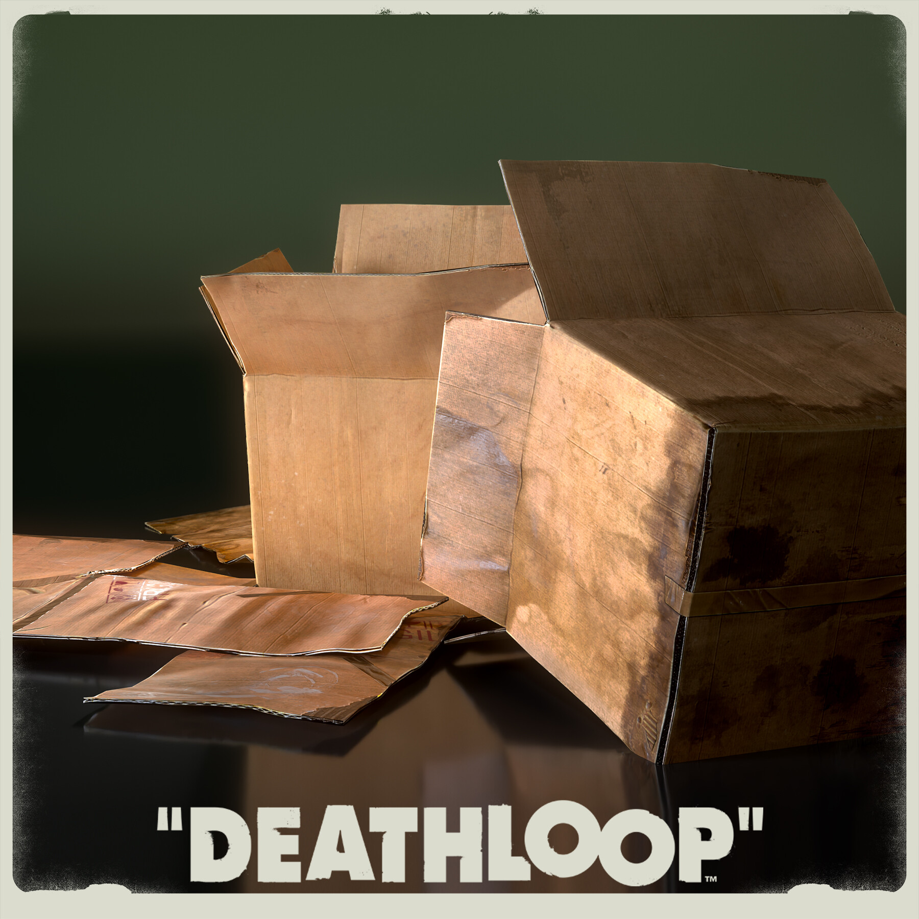 ArtStation - Old box and cardboards - DEATHLOOP