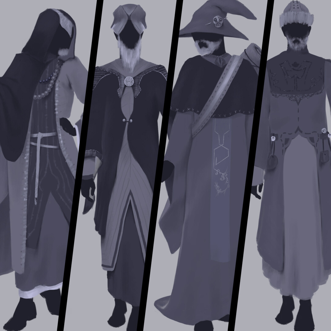 ArtStation - Wizard character designs