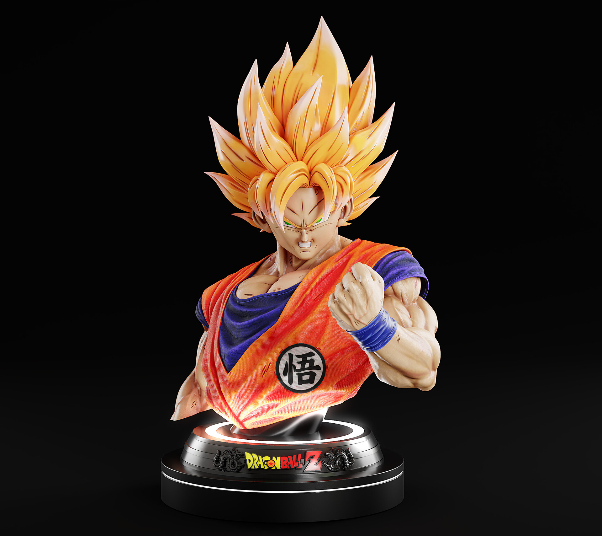 ArtStation - GOKU 1/1 Bust Fan Art statue