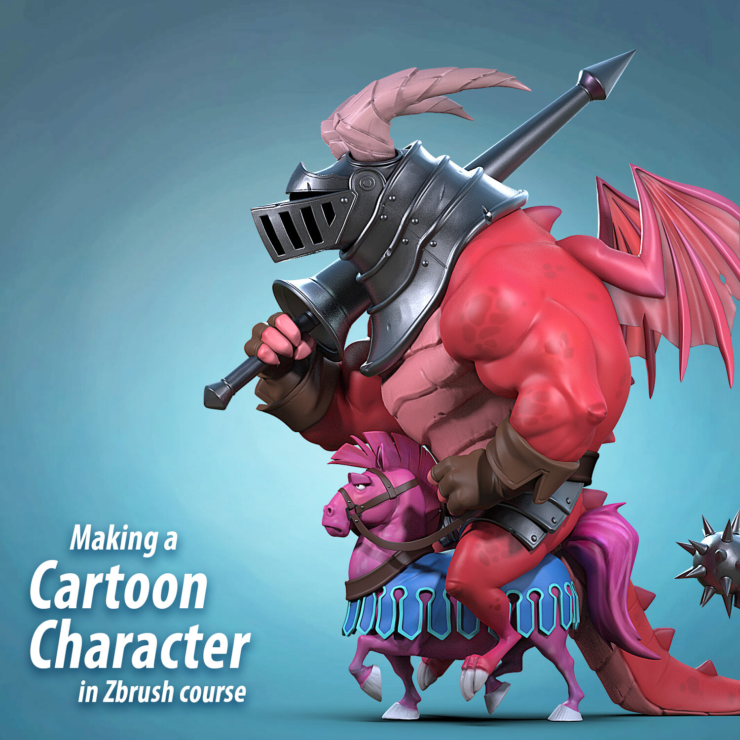 making a cartoon character in zbrush course by nikolay naydenov