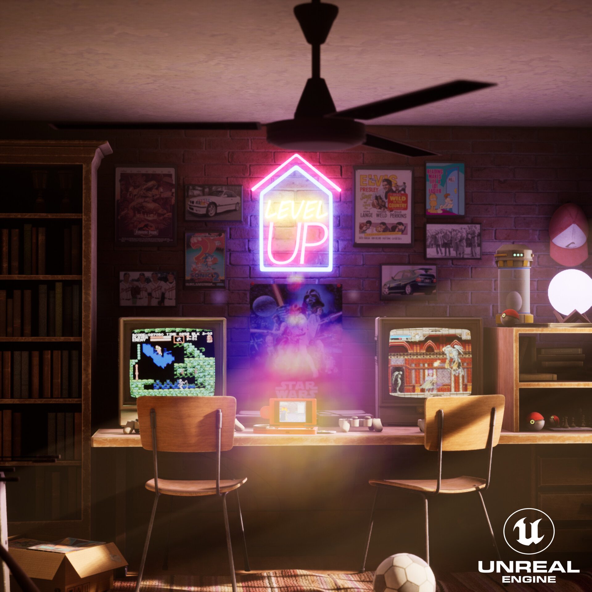 ArtStation - Childhood's Game Room