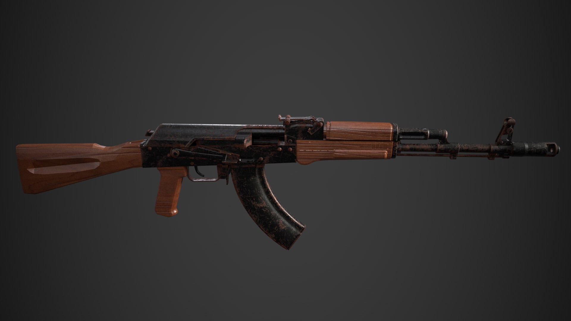 ArtStation - AK-103 Gun