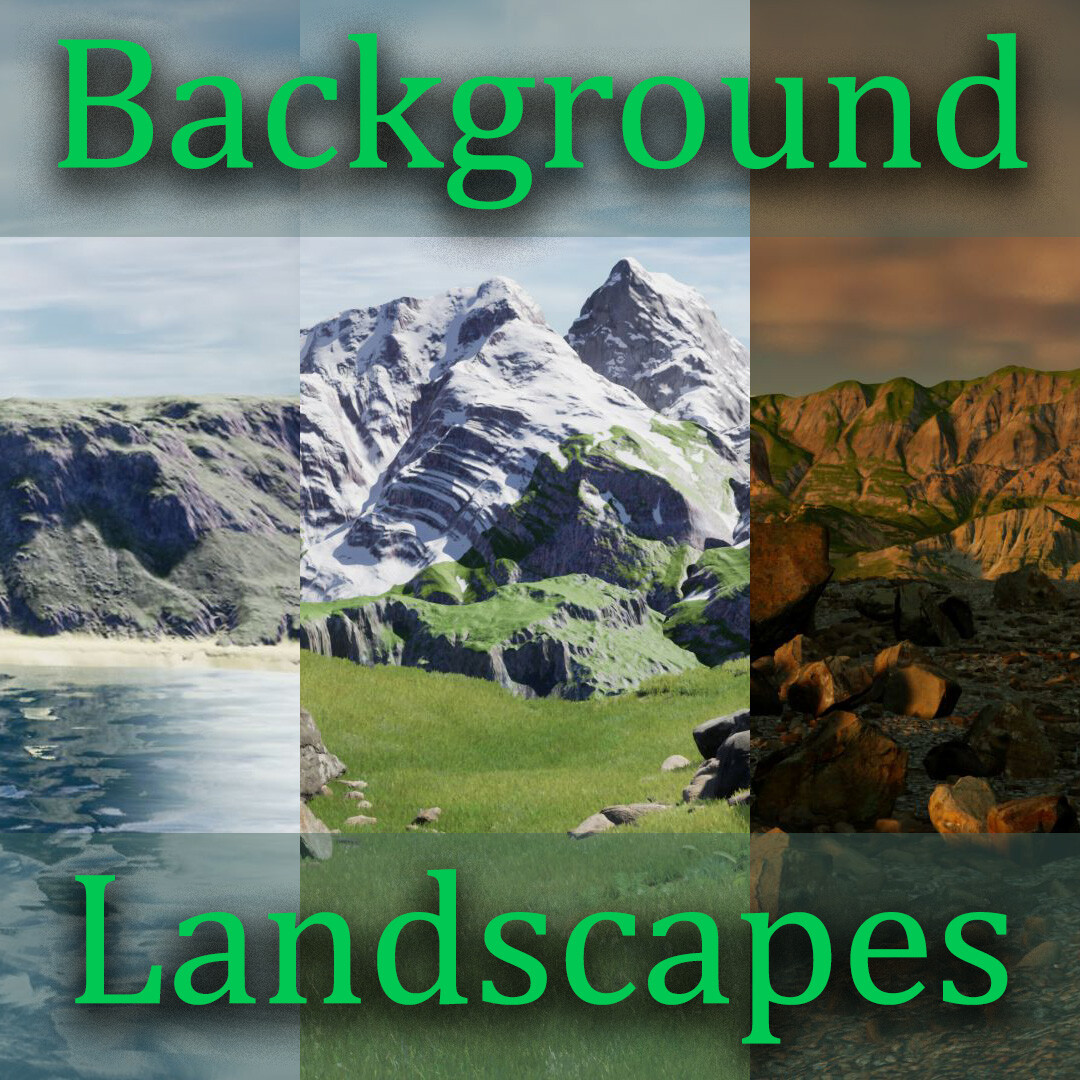 ArtStation - Background Landscape Meshes - Unreal Engine