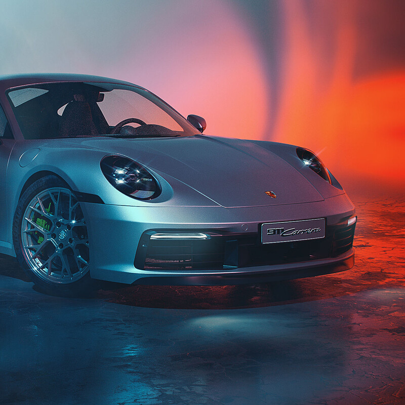 2019 Porsche 911 Carrera 4S (Playing with lights and colors)