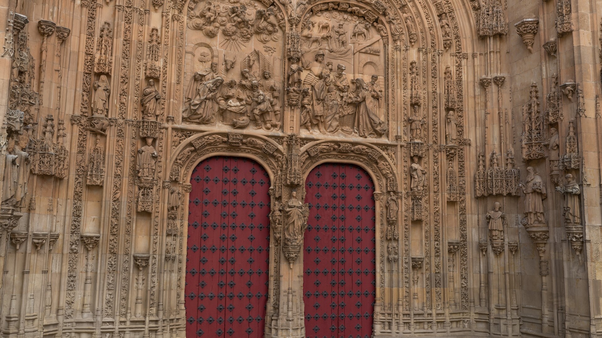 ArtStation - Facade detail of the gothic cathedral of Salamanca