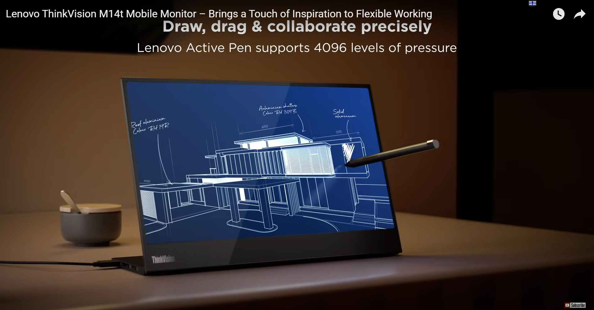 ArtStation - Lenovo ThinkVision M14t Mobile Monitor – Brings a