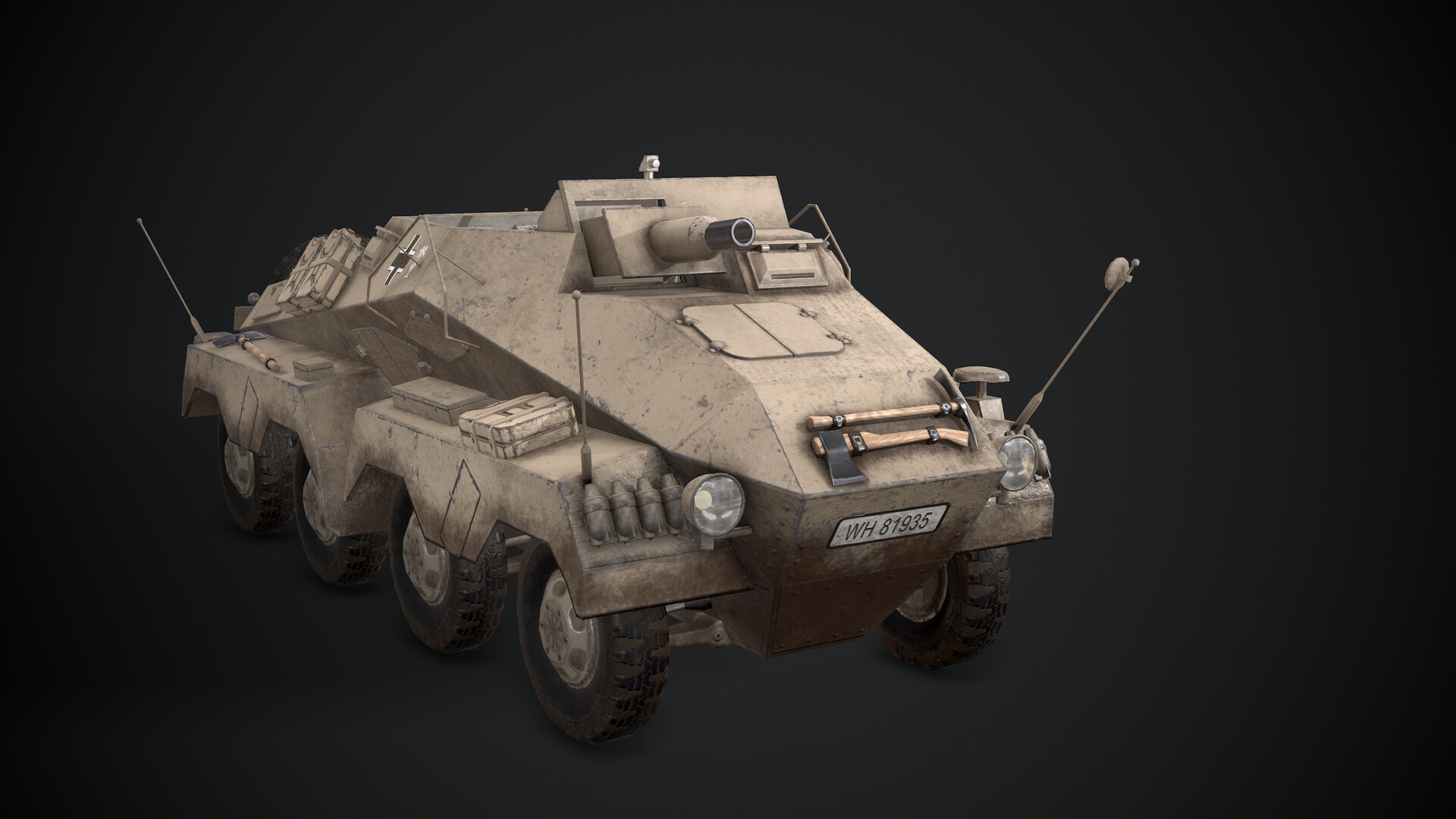 Artstation - German Armored Vehicle Sd Kfz 233