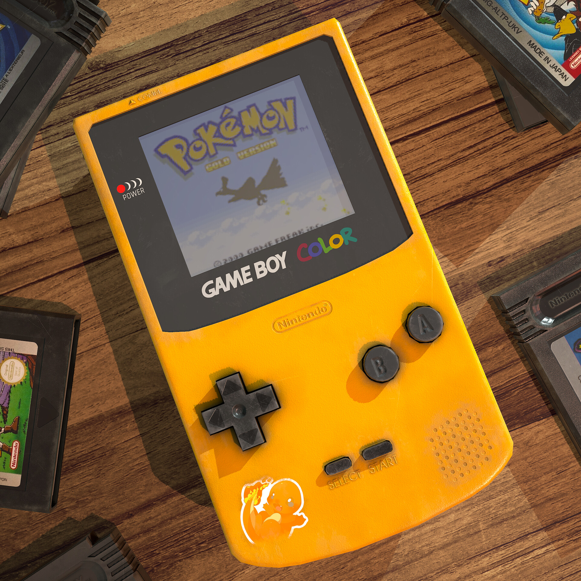 ArtStation - Game Night - Gameboy Color