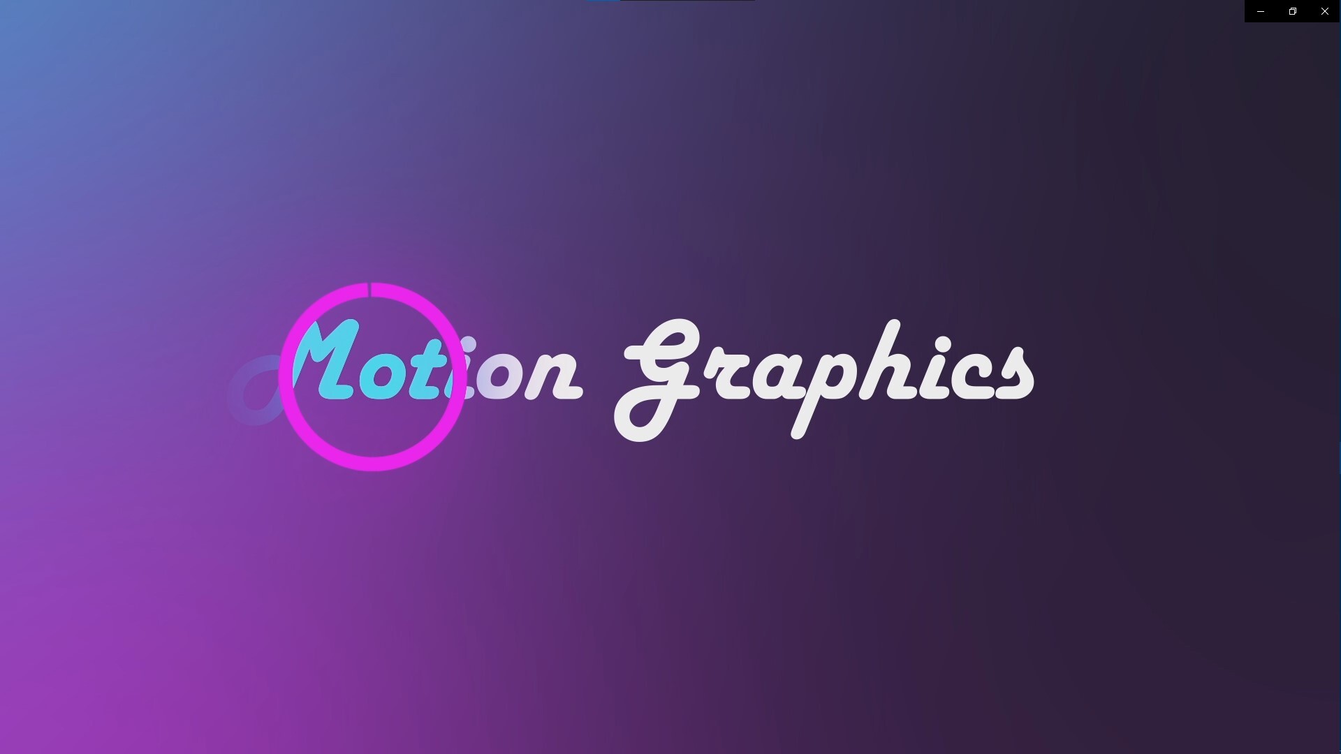 ArtStation - Motion Graphics text