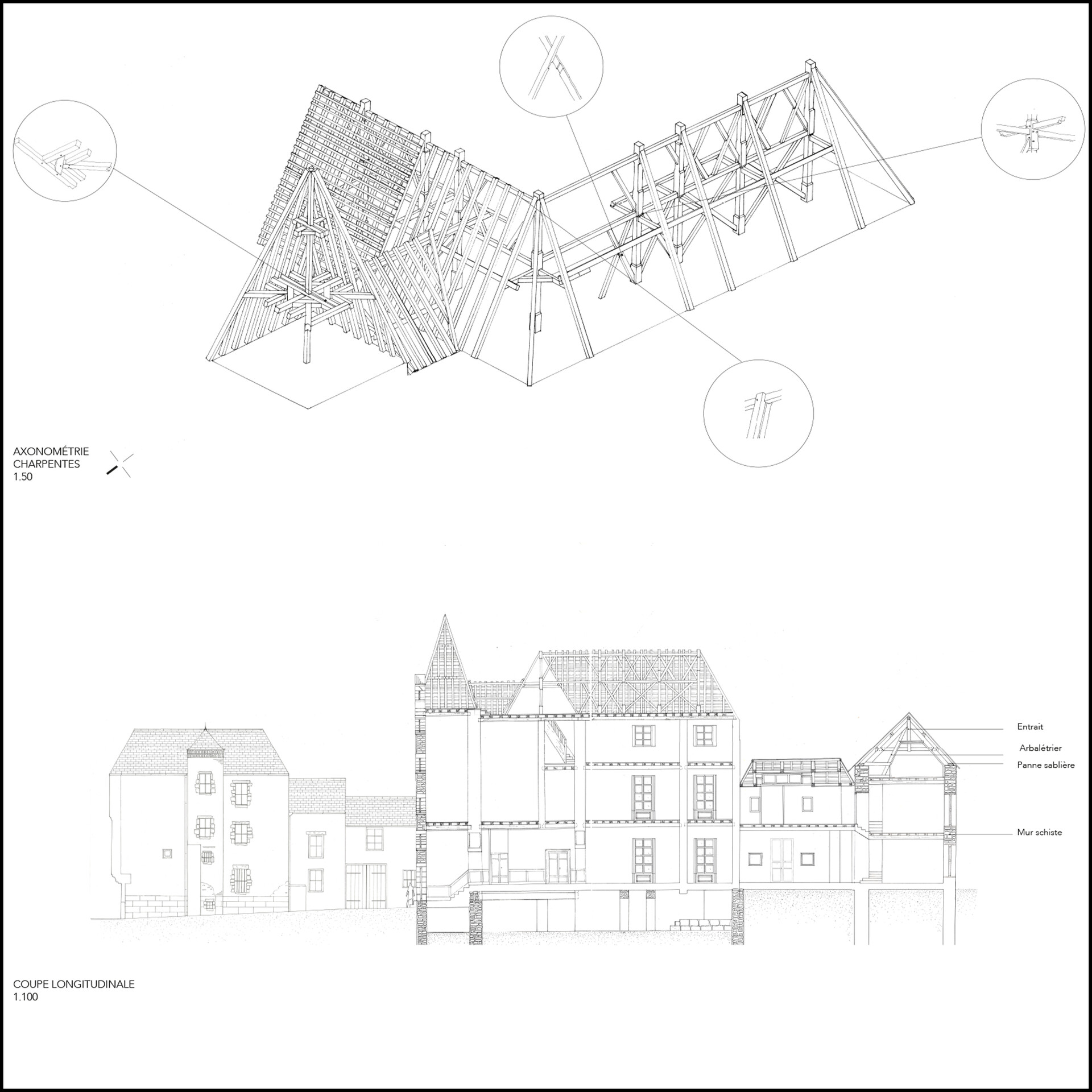 ArtStation - Architectural drawing survey of a XVII's century building