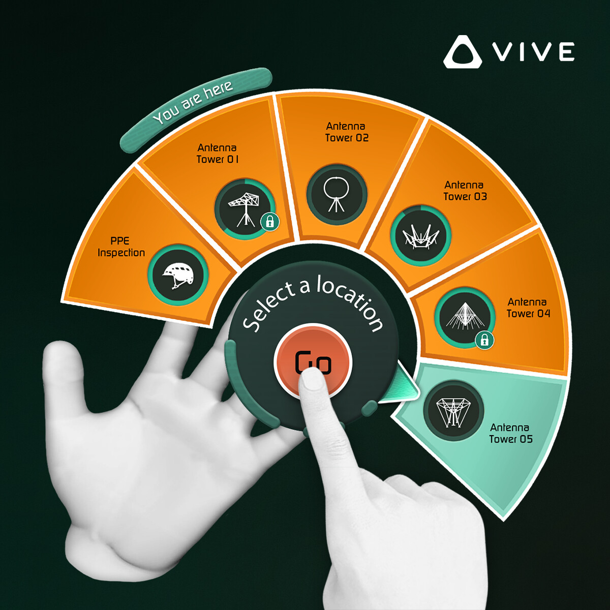 Climbing and Inspection Training in VR - UI UX Design