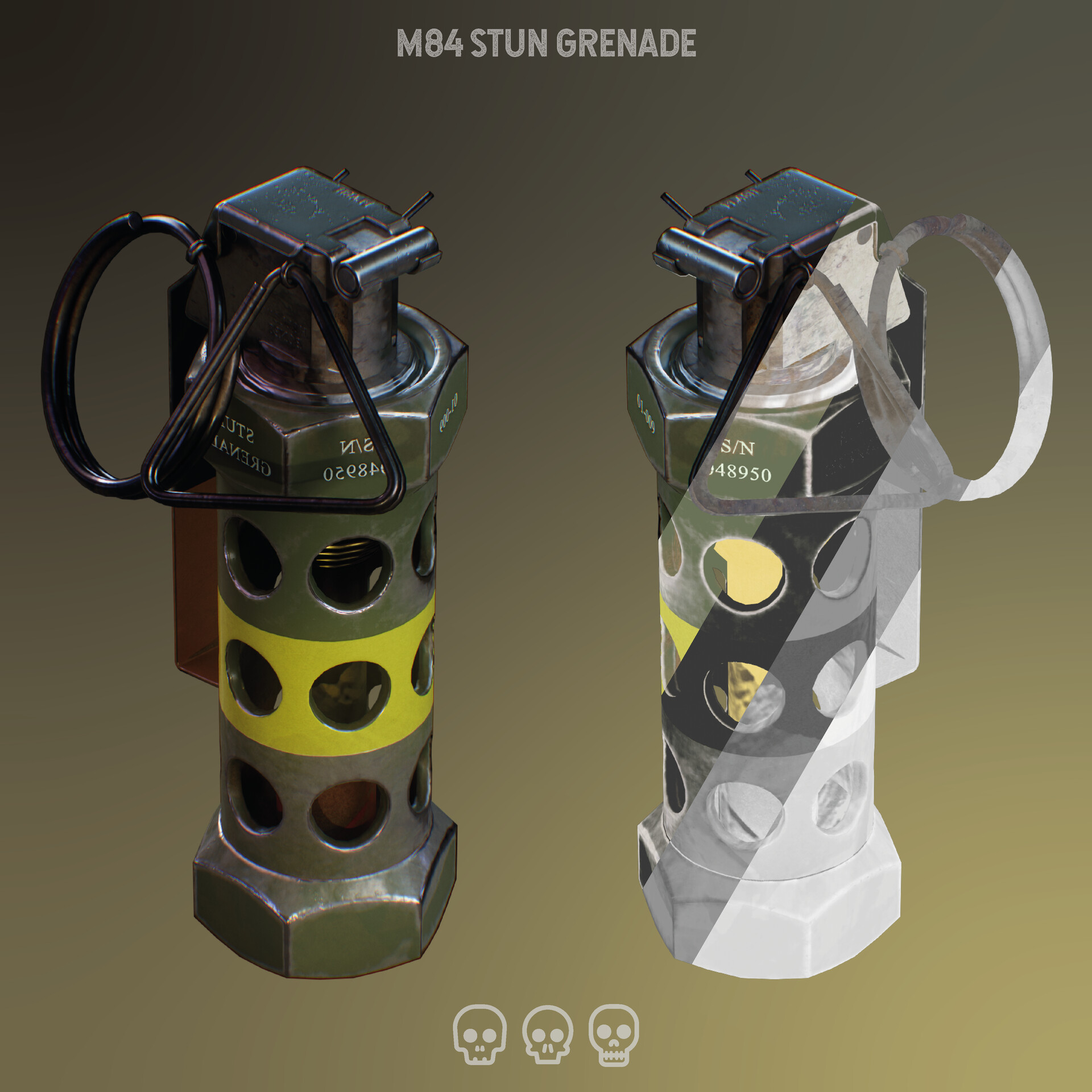 ArtStation M84 Stun Grenade