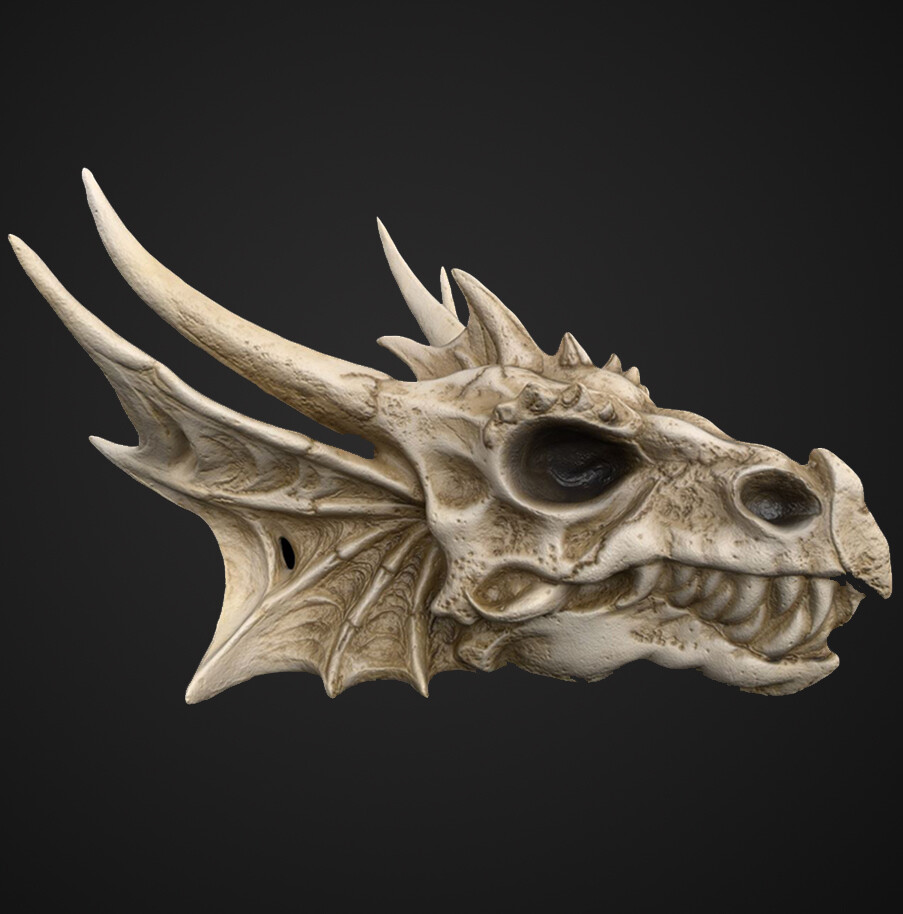 ArtStation Dragon head sculpt