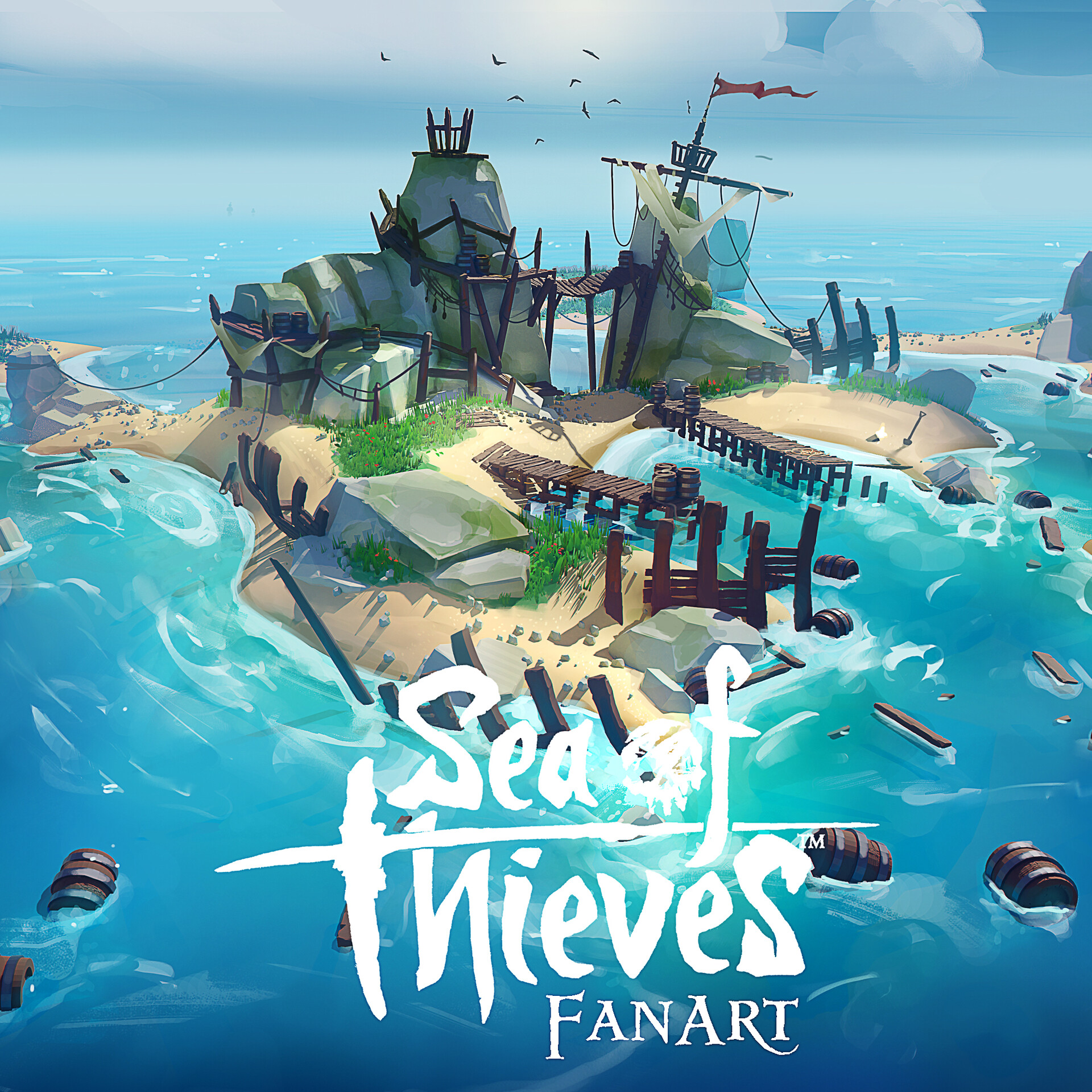 ArtStation   Sea Of Thieves Fan Island