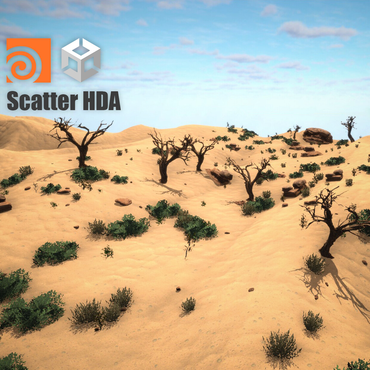 ArtStation - Scatter HDA | Houdini | Unity