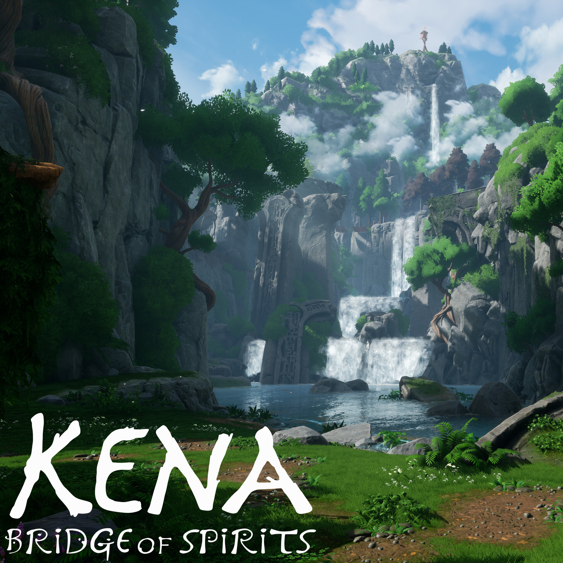 Kena Bridge Of Spirits Rusu Berg ArtStation - Kena: Bridge of Spirits - Rusu Mountain