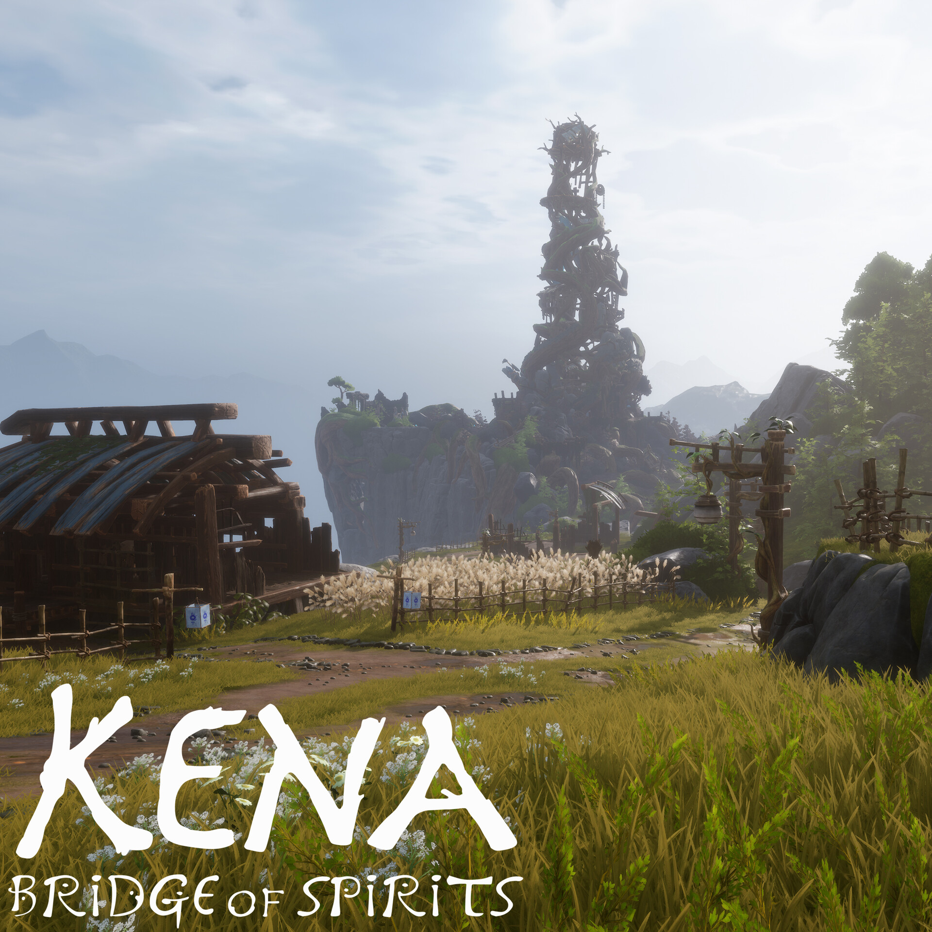 ArtStation Kena Bridge of Spirits Field Entrance