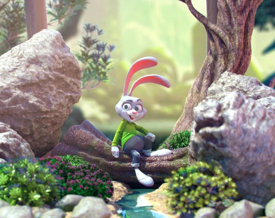 ArtStation - The rabbit in the forest