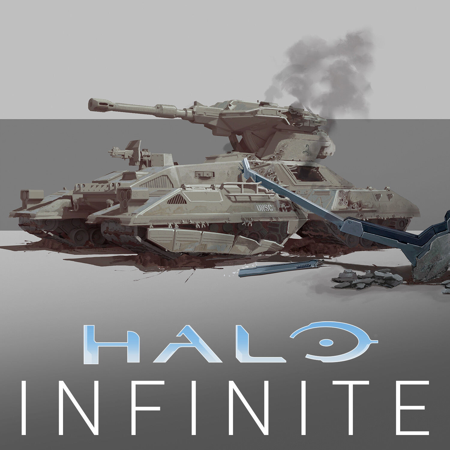 Halo Infinite Preproduction concept art - Scorpion Damage